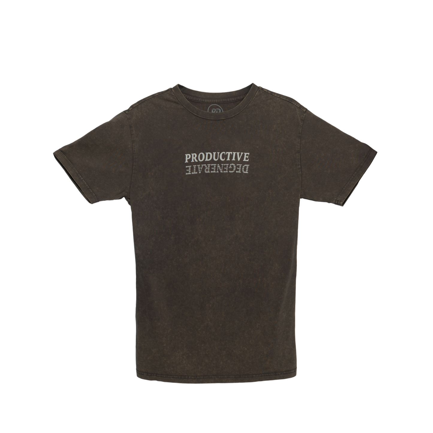 Productive Degenerates Strikethrough - Gray Acid Wash