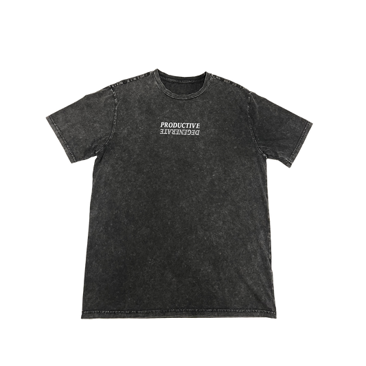 Productive Degenerates Strikethrough - Black Acid Wash