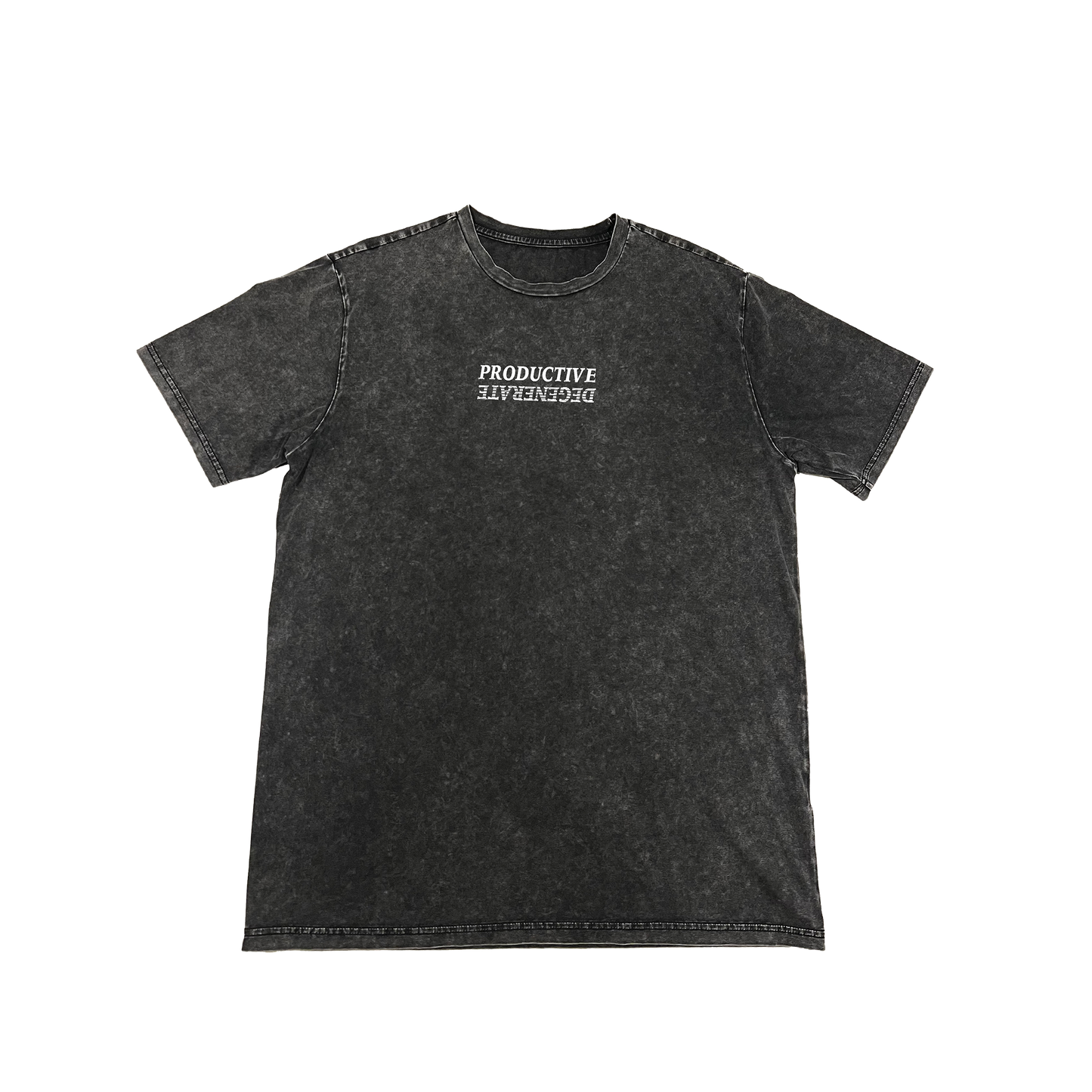 Productive Degenerates Strikethrough - Black Acid Wash