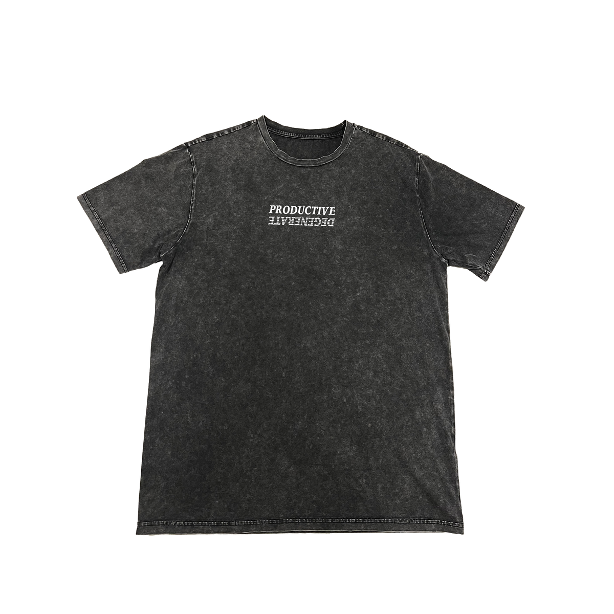 Productive Degenerates Strikethrough - Black Acid Wash